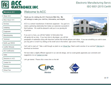 Tablet Screenshot of accelectronix.com